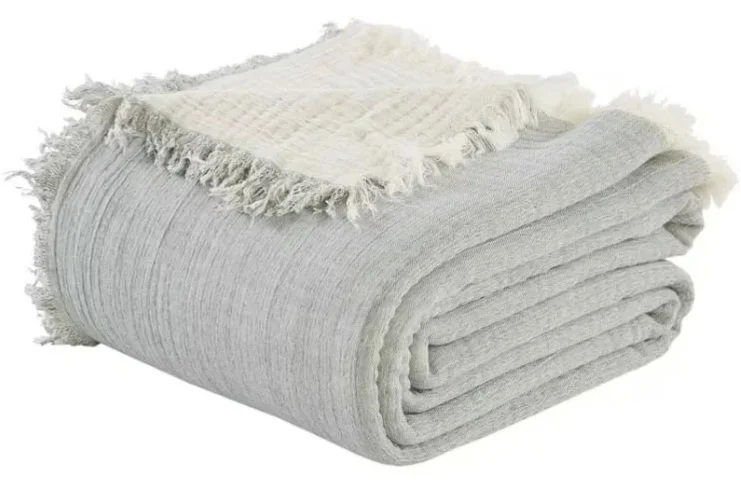 Dana Cotton Blanket-Mint