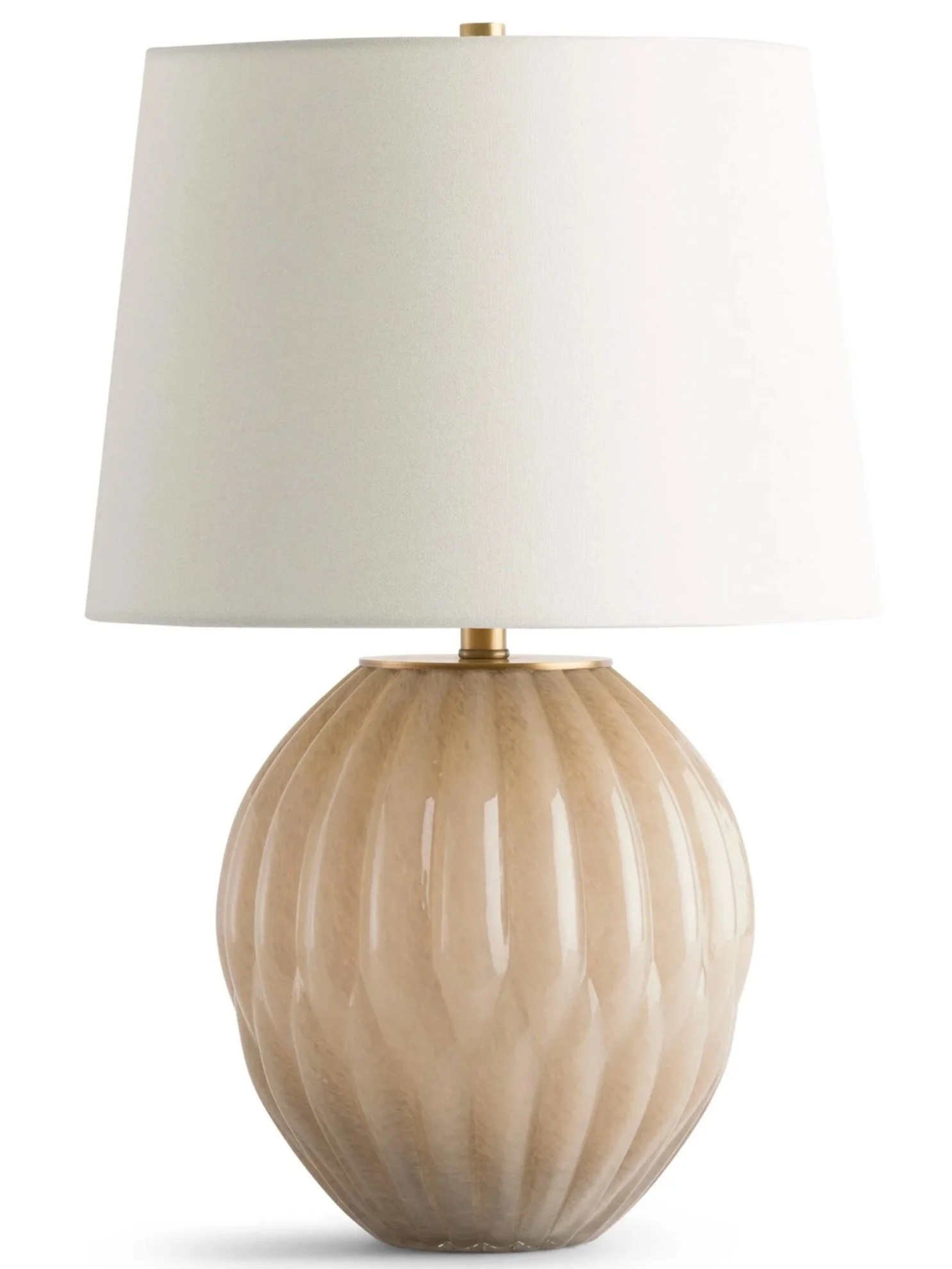 Glossy Beige Glass