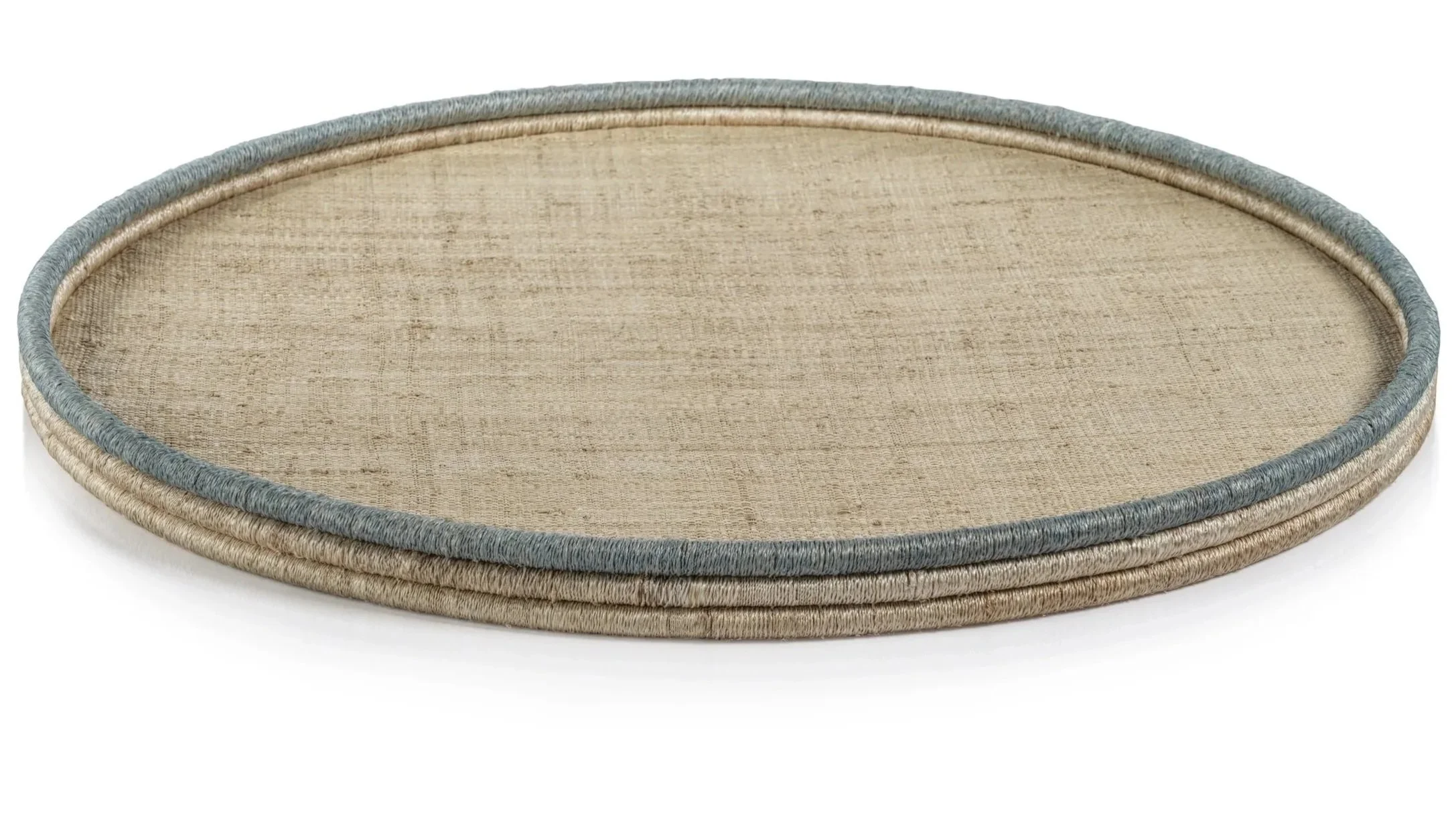 Abaca Round Serving Tray