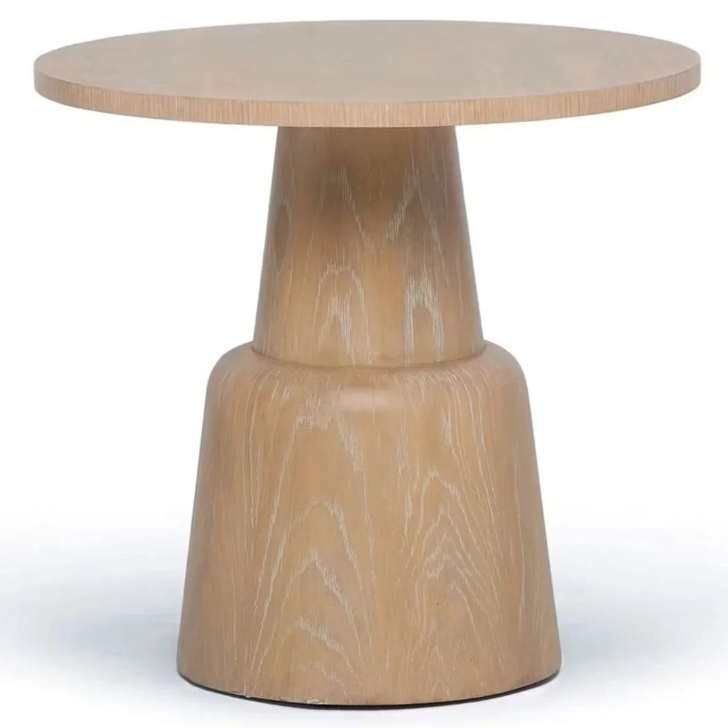 Oak Round Side Table