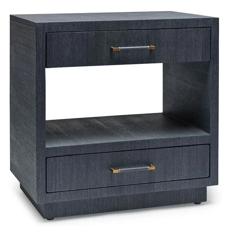 Sisal Bedside Chest w/iron pulls