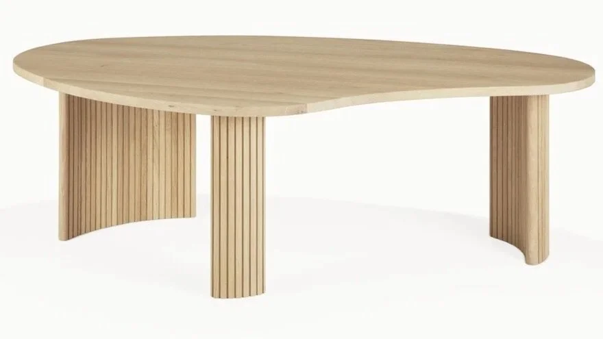 Boomerang Coffee Table in Oak