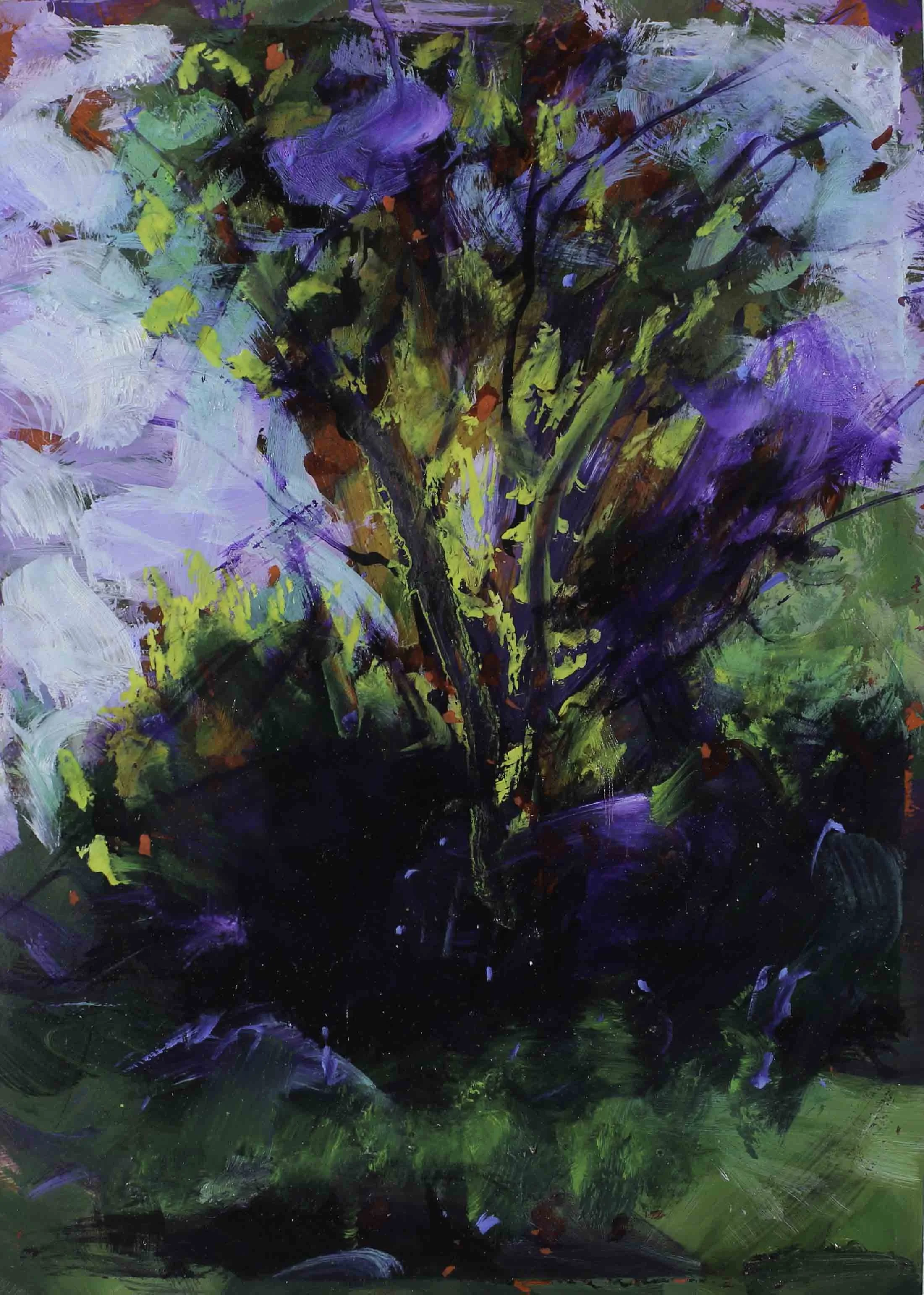 “ L’arbre de Jhony”, oil, 8”x12”, sold