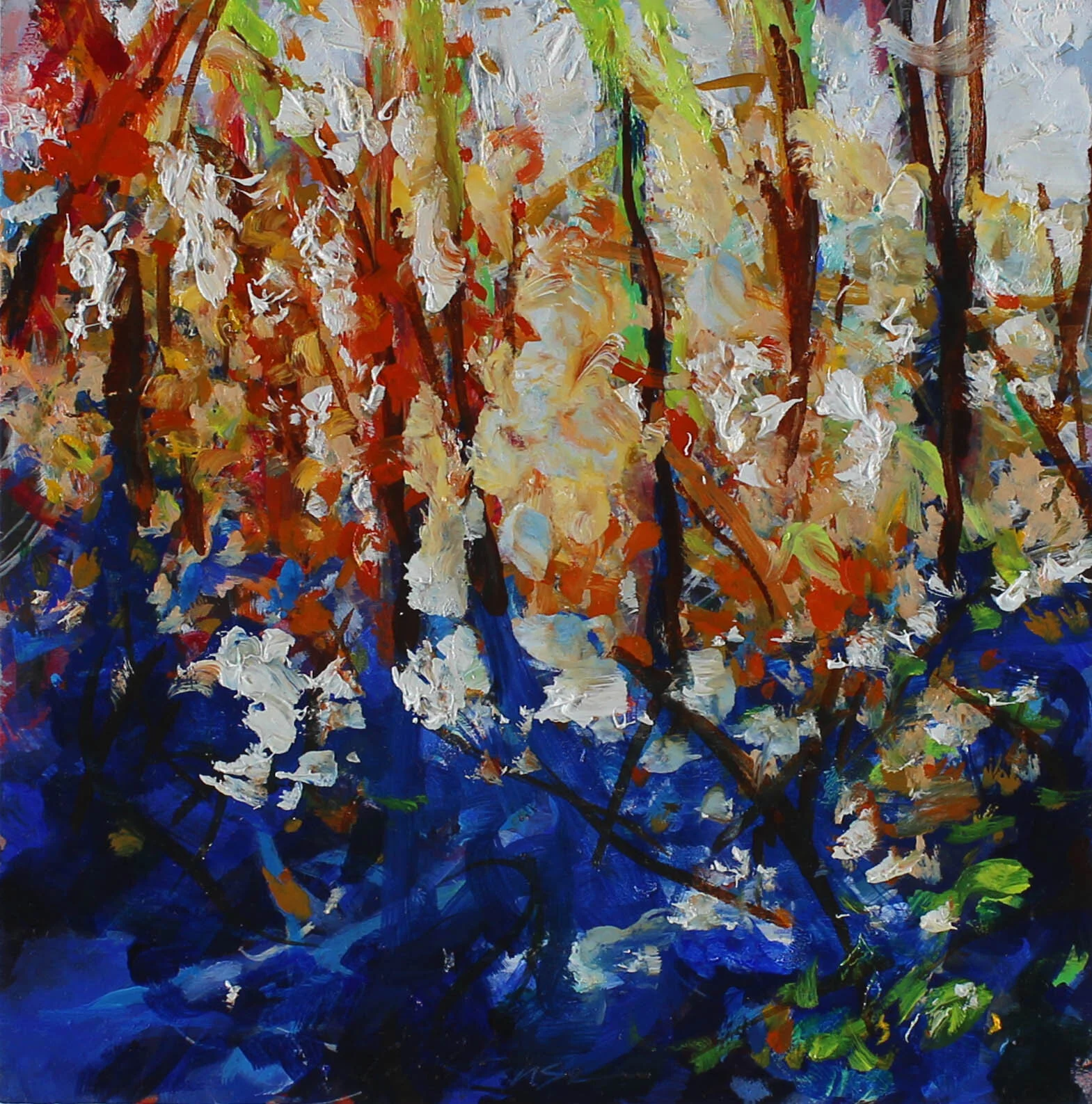 “Winter Woods”, oil, 6”x6”, sold