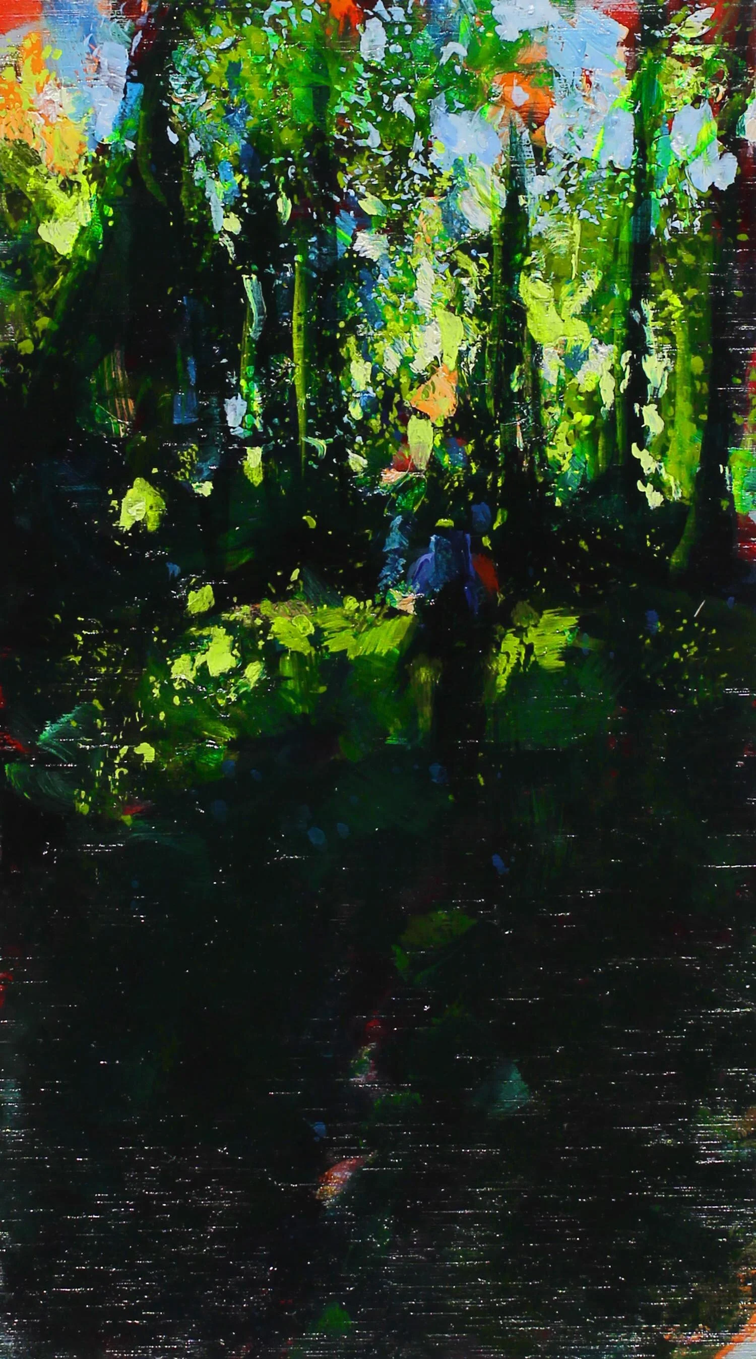 “Oak Openings, Meadow to Woods Trail”, oil, 10.5” x 6”, sold