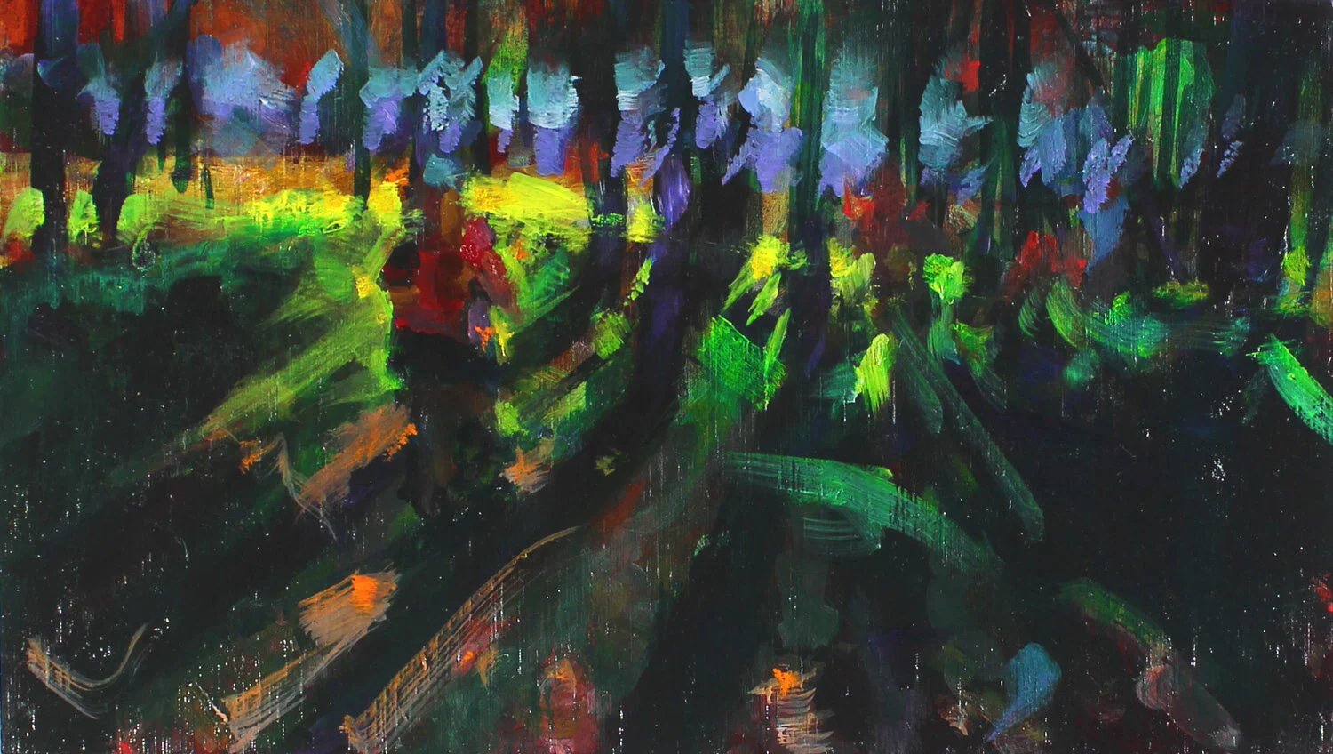 “Betsy Trail Running Scout”, oil, 6”x10.5”