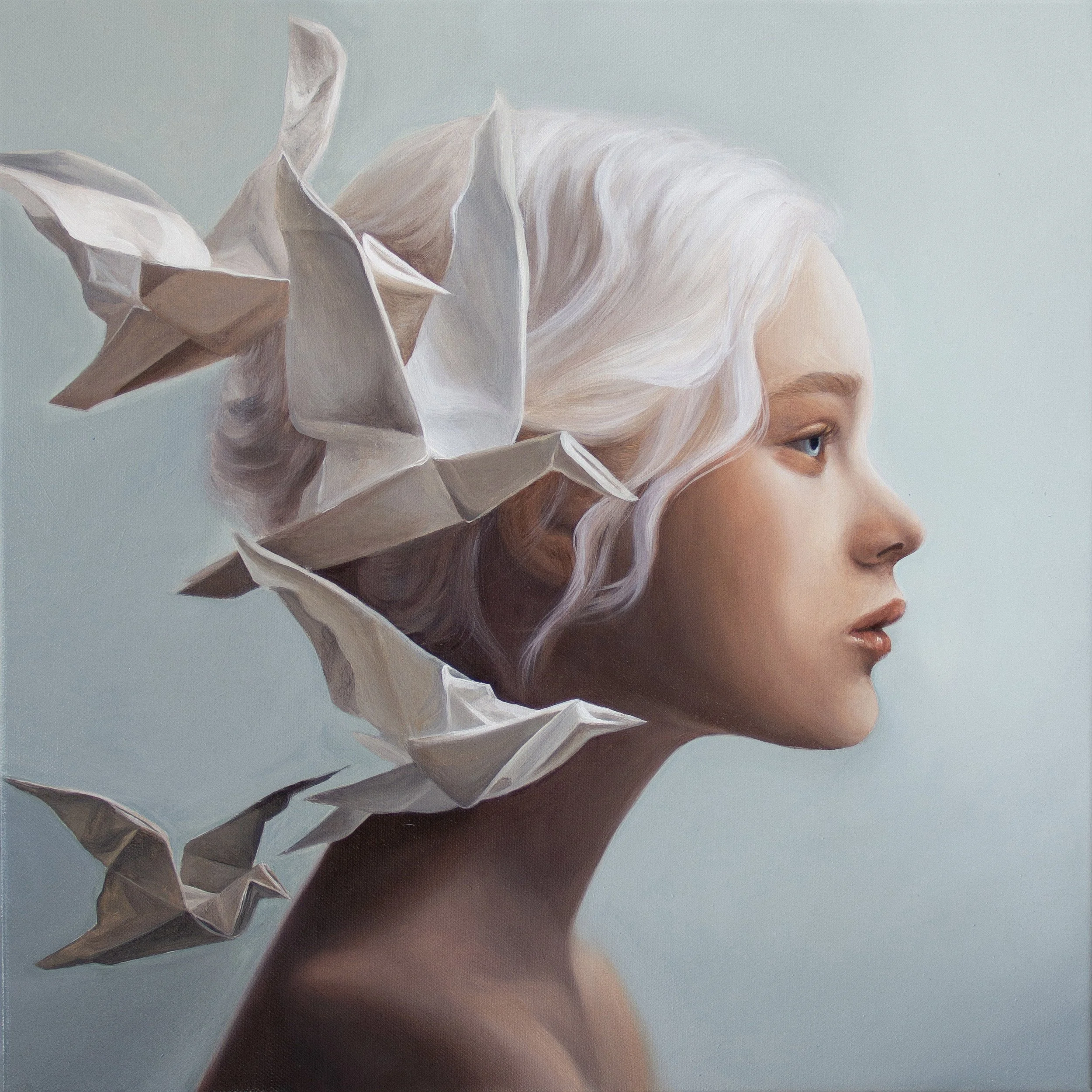 Unfold, Kareen Kalush, 40X40, Oils, .jpg
