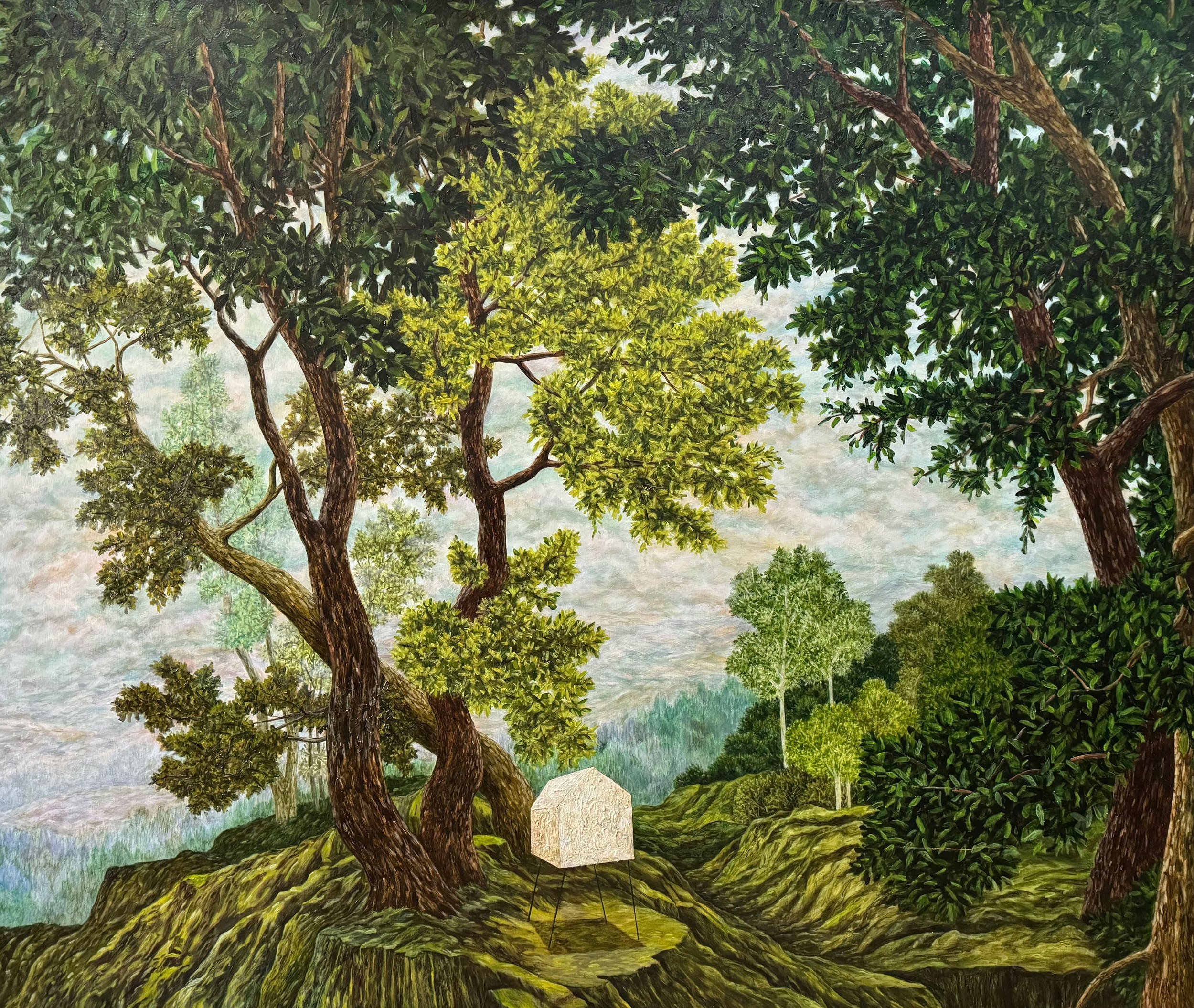 A Keepsake From Not-So Distant Years; from "The Narative Of Minorities″ series, Oil on canvas, 180 x 150 cm, 2025