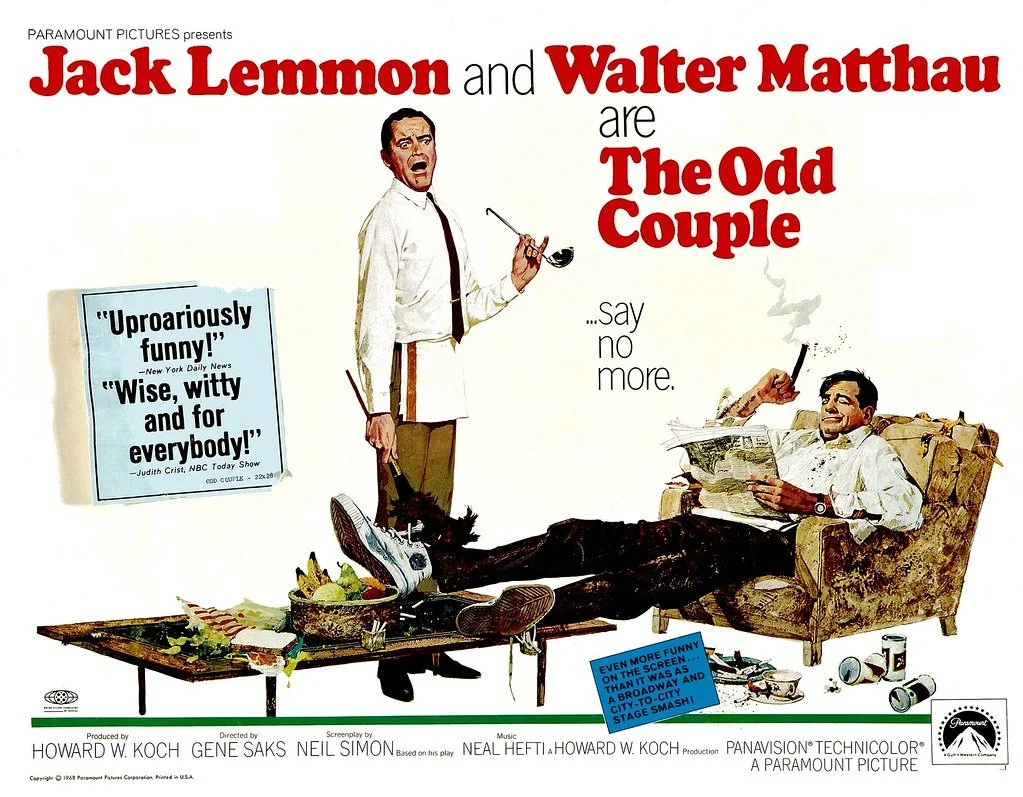 "The Odd Couple - from stage to screen to television" - Molloy University MILL 2 program - Open to the public - - Registration required - See below for registration details