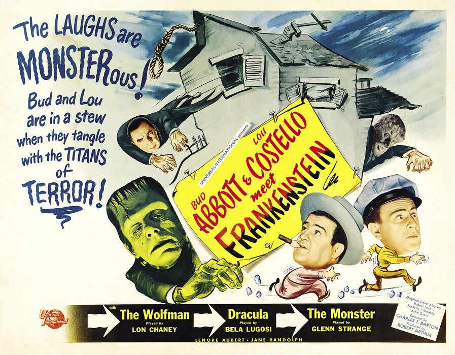 "Abbott and Costello Meet Frankenstein - the funniest horror comedy of all time" - Open to the public - Hutton House Lectures - Registration required - See below for registration details