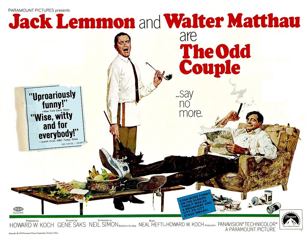 Private Zoom lecture - "The Odd Couple - from stage to screen to television"