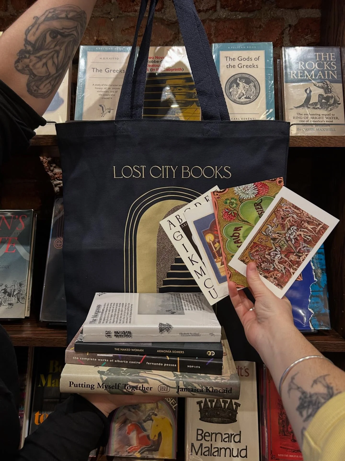 shining a light on one of our undersung offerings here at LCB: book bundles! did you know you can have your beloved Lost City booksellers select books tailored perfectly to your taste (or that of a loved one)? it&rsquo;s one of our very favorite task