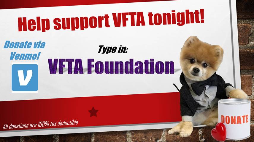 Donate via VENMO: Type in VFTA Foundation