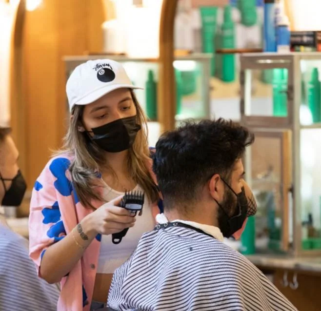 FELLOW BARBER'S "PAY WHAT YOU CAN" PROGRAM, NYC