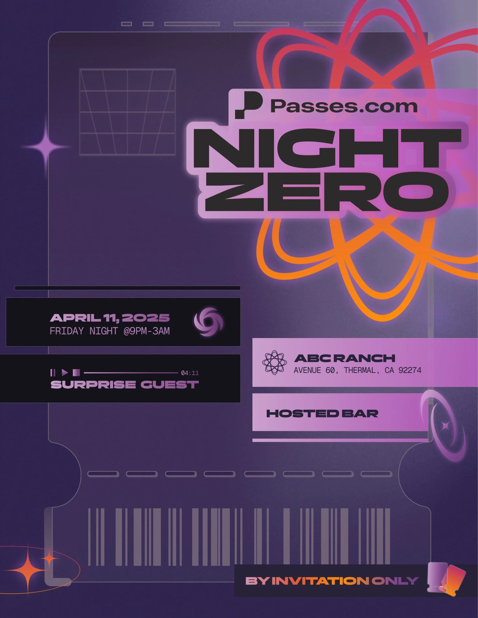 NIGHT ZERO COACHELLA KICKOFF PARTY WITH PASSES, THERMAL