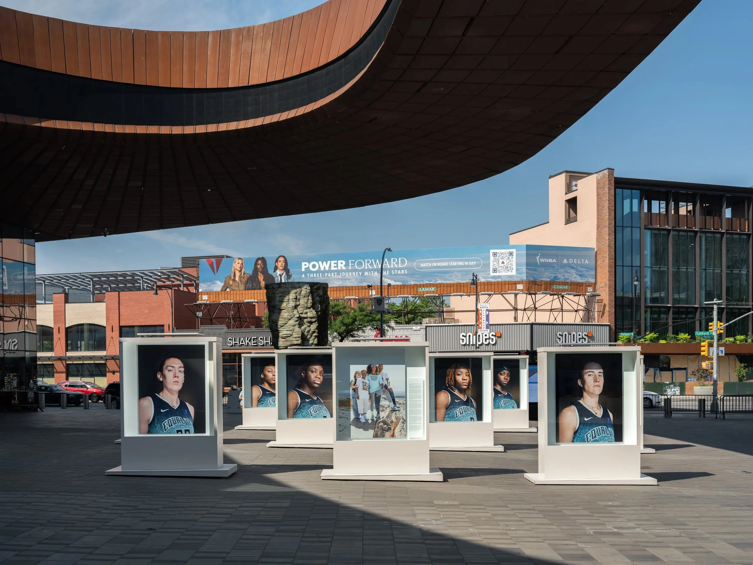 THE LIBERTY PORTRAITS: A MONUMENT TO THE 2024 CHAMPIONS INSTALLATION, NYC