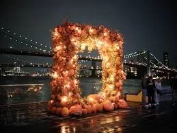 PUMPKIN ARCH AT PIER 17, NYC