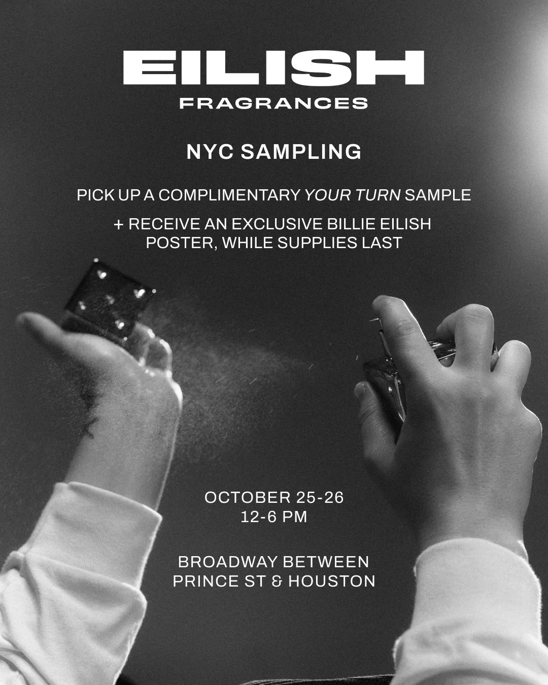 EILISH FRAGRANCES SAMPLING POP-UP, NYC