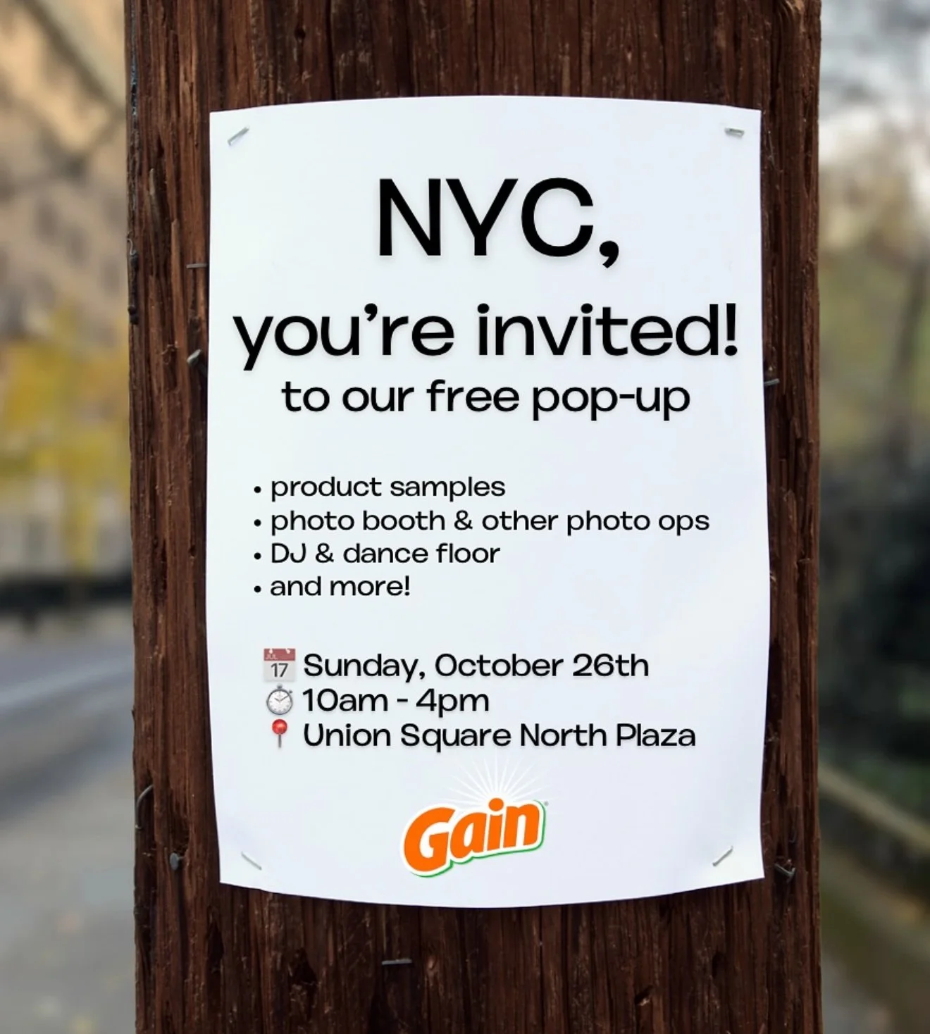 GAIN'S BIG APPLE + MANGO TANGO POP-UP, NYC