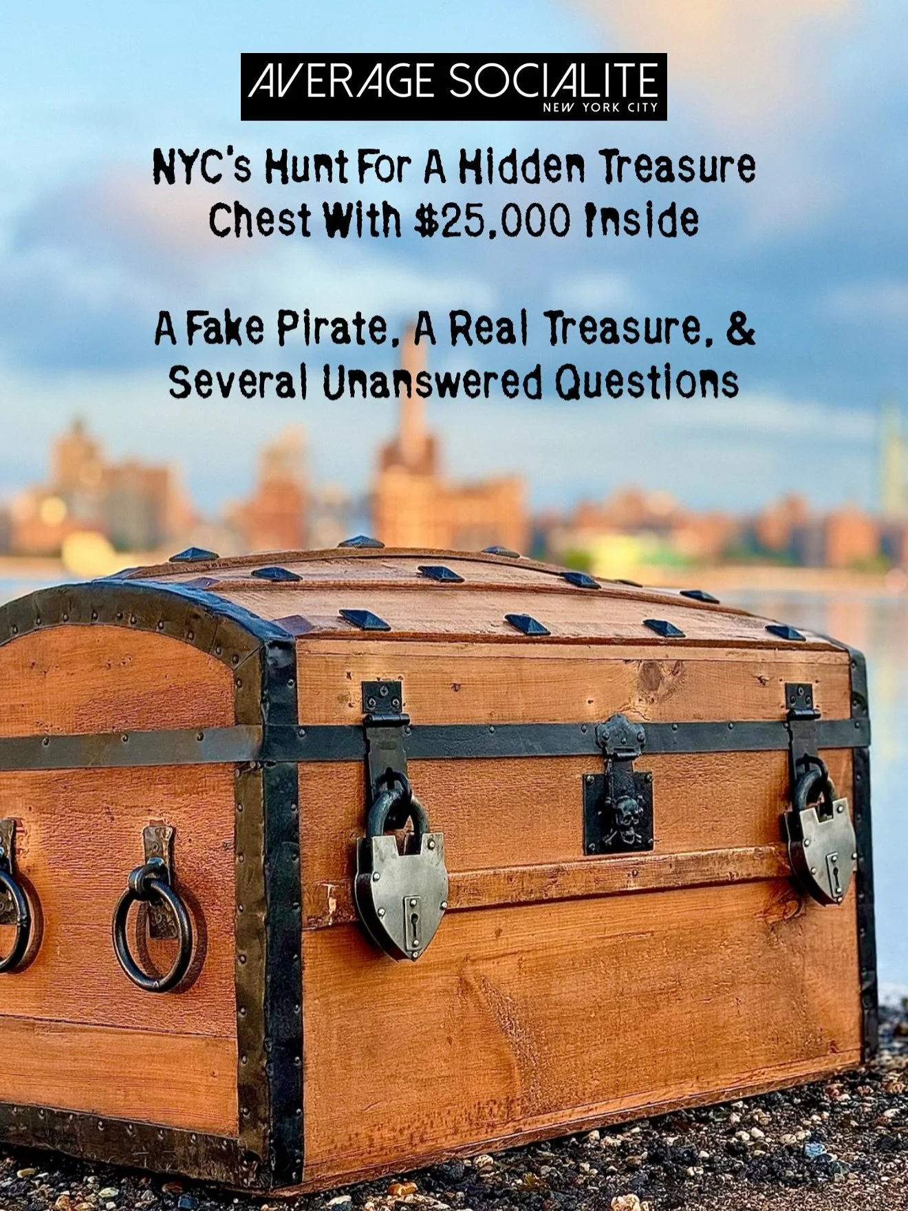 🏴&zwj;☠️ According to rumors, a mysterious pirate captain has hidden a treasure somewhere in the city. 

💰There are nine clues that if solved, will crack a code that will lead to the exact location where X marks the spot. Inside the chest lies $25,