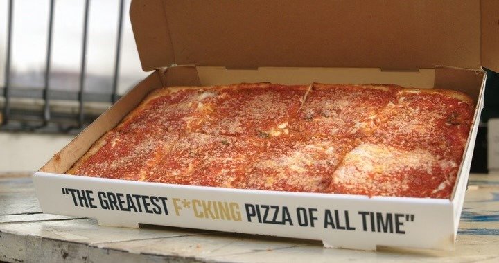 FORMER UFC CHAMPIONS FRANKIE EDGAR AND JOANNA JEDRZEJCZYK AT PRINCE STREET PIZZA, NYC