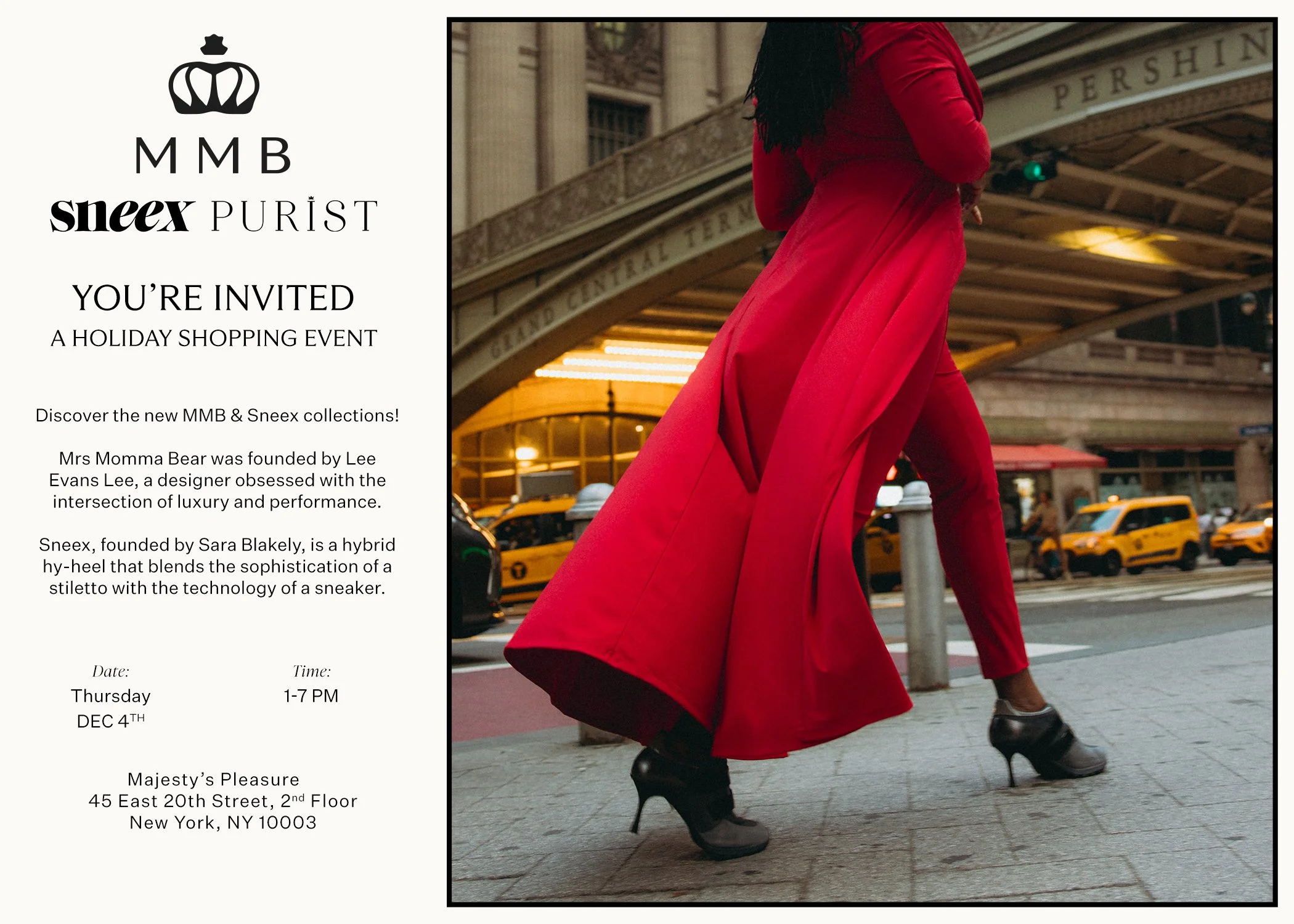 HOLIDAY FASHION EXPERIENCE WITH LEE EVANS LEE AND SARA BLAKELY, NYC