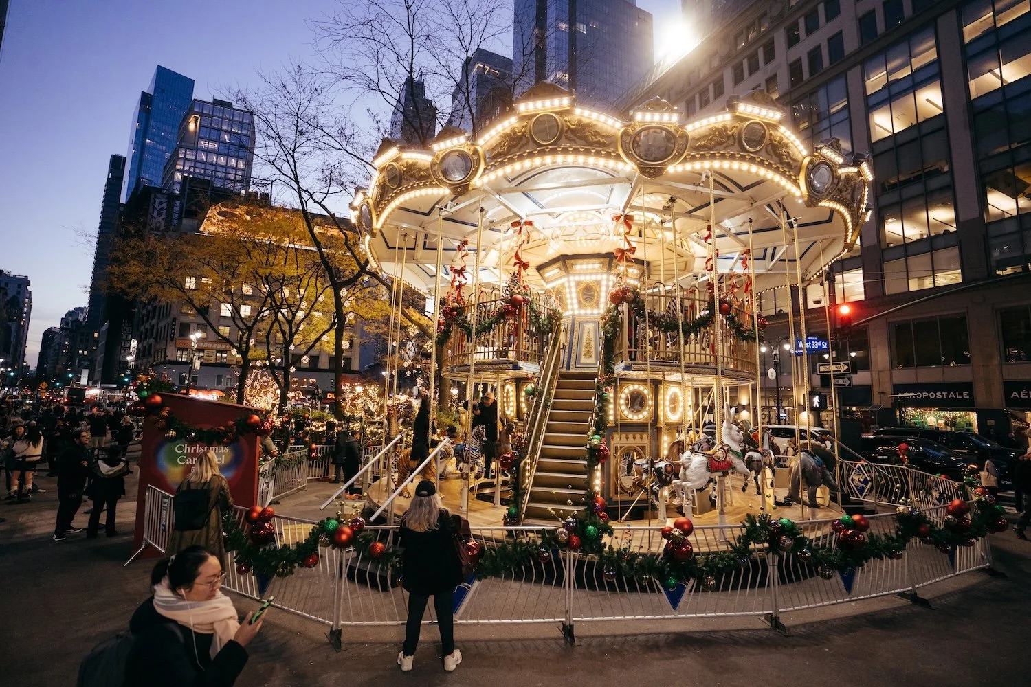 CHRISTMAS CAROUSEL, NYC