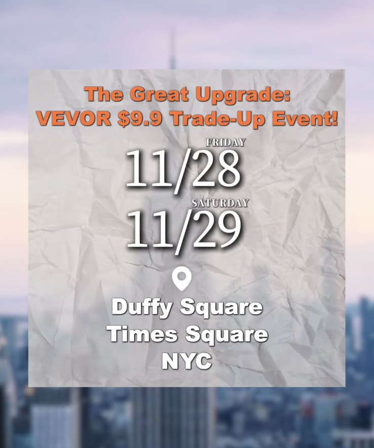 VEVOR BLACK FRIDAY POP-UP, NYC