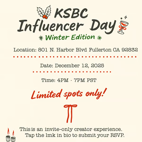K-SBC INFLUENCER DAY WINTER EDITION, LA