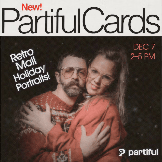RETRO MALL HOLIDAY PORTRAITS WITH PARTIFUL, NYC