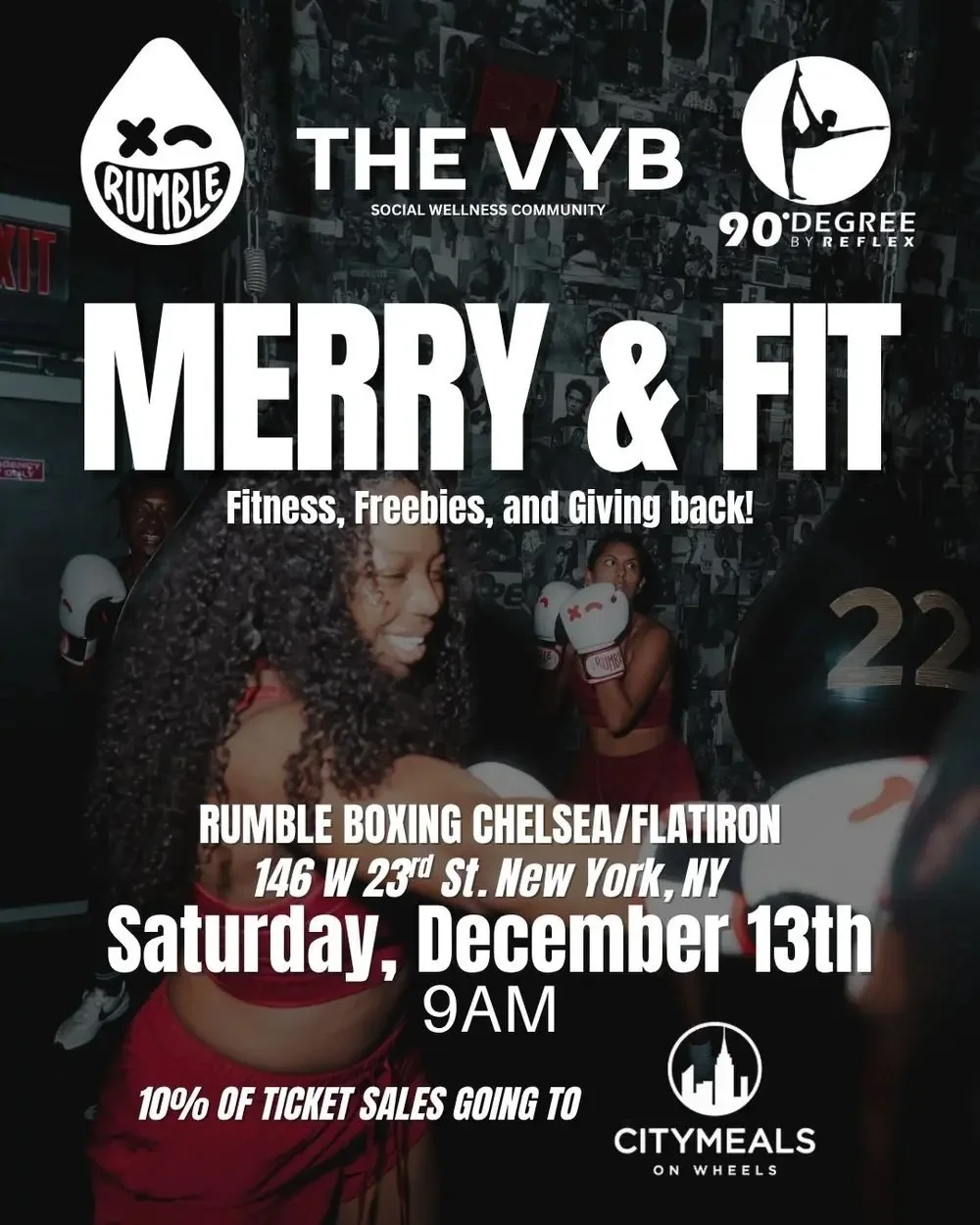 MERRY &amp; FIT HOSTED BY VICTORIA VESCE, NYC