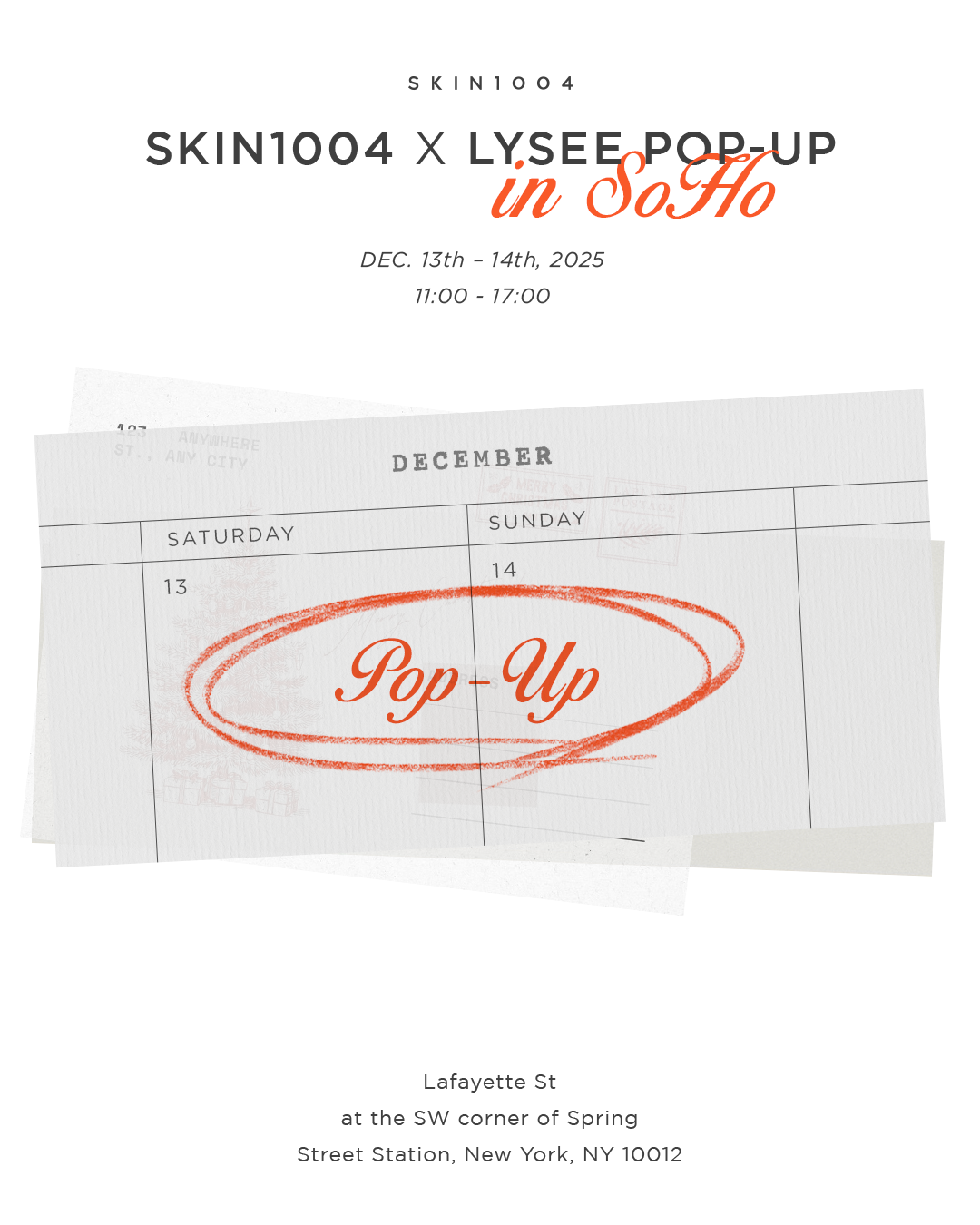 SKIN1004 X LYSEE POP-UP, NYC