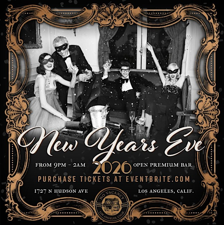 11TH ANNUAL NO VACANCY ROARING 20'S NEW YEAR'S EVE SOIRÉE, LA