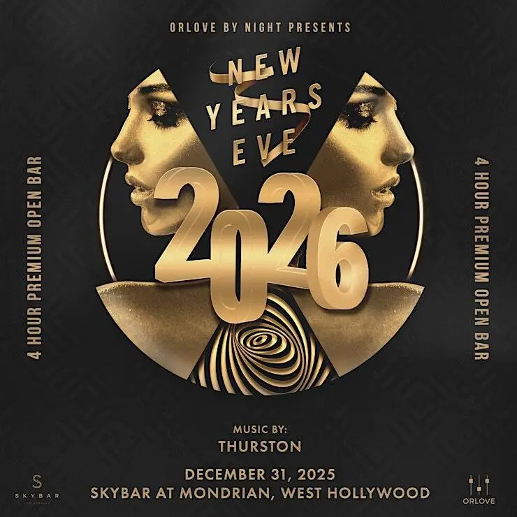 NYE 2026 AT SKYBAR, LA