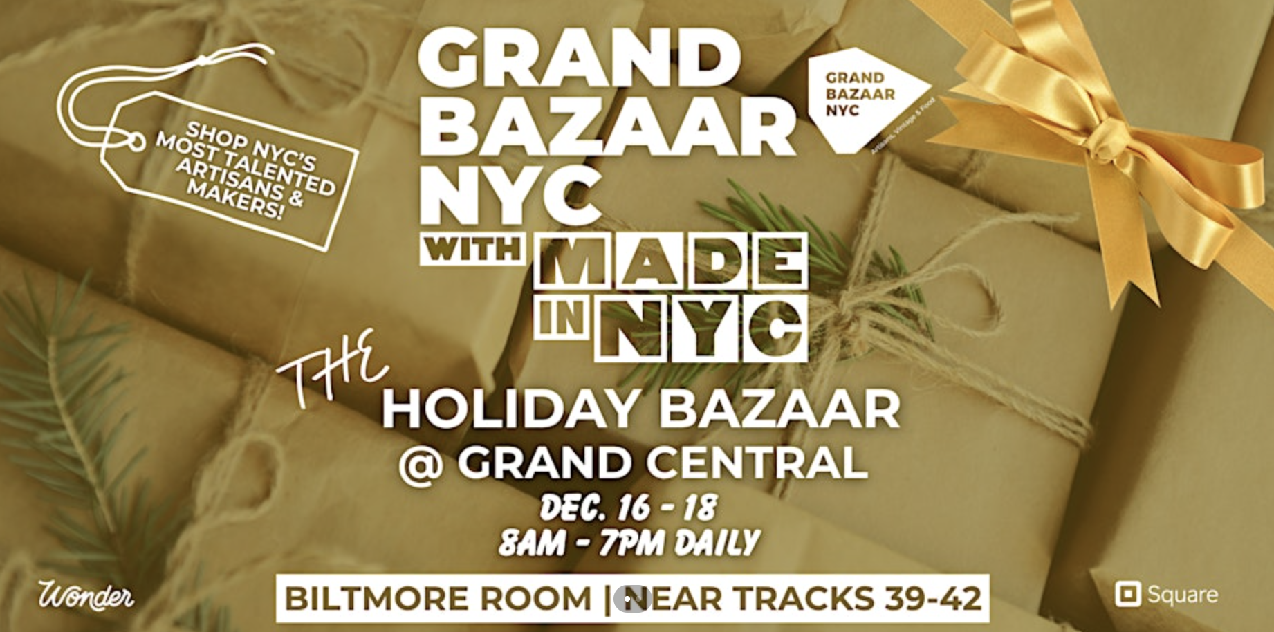 HOLIDAY BAZAAR AT GRAND CENTRAL, NYC