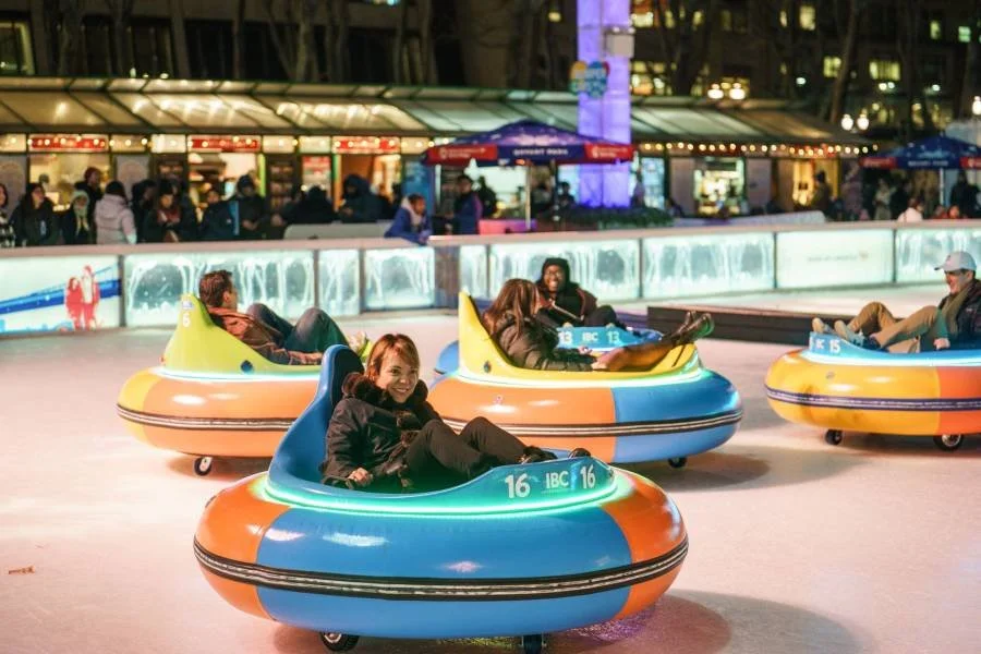 BUMPERS ON ICE AT BRYANT PARK, NYC
