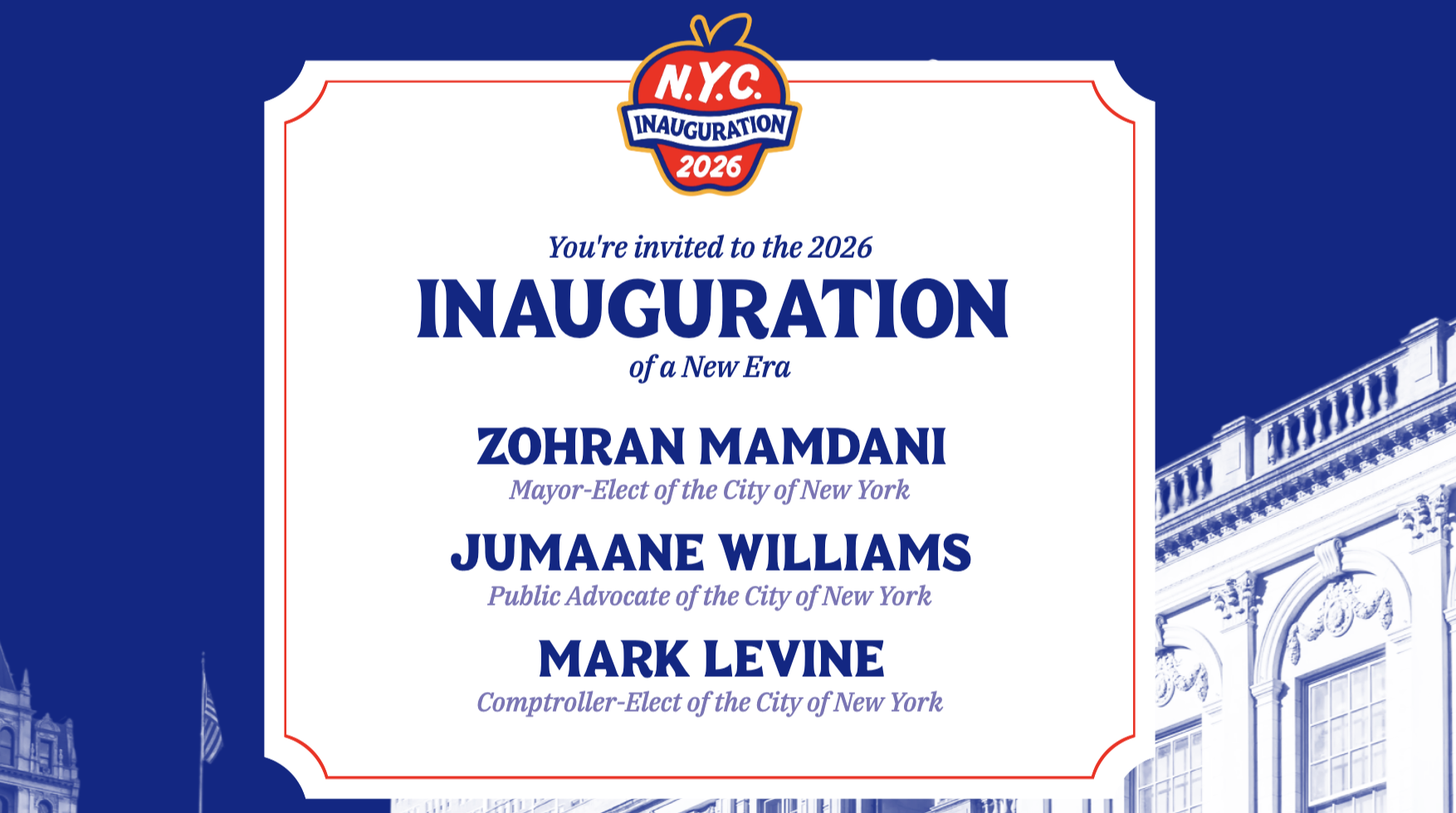 2026 NYC INAUGURATION BLOCK PARTY, NYC