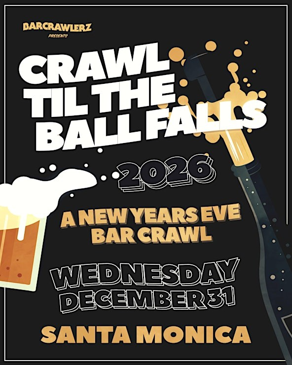 SANTA MONICA NYE BAR CRAWL 2026, LA