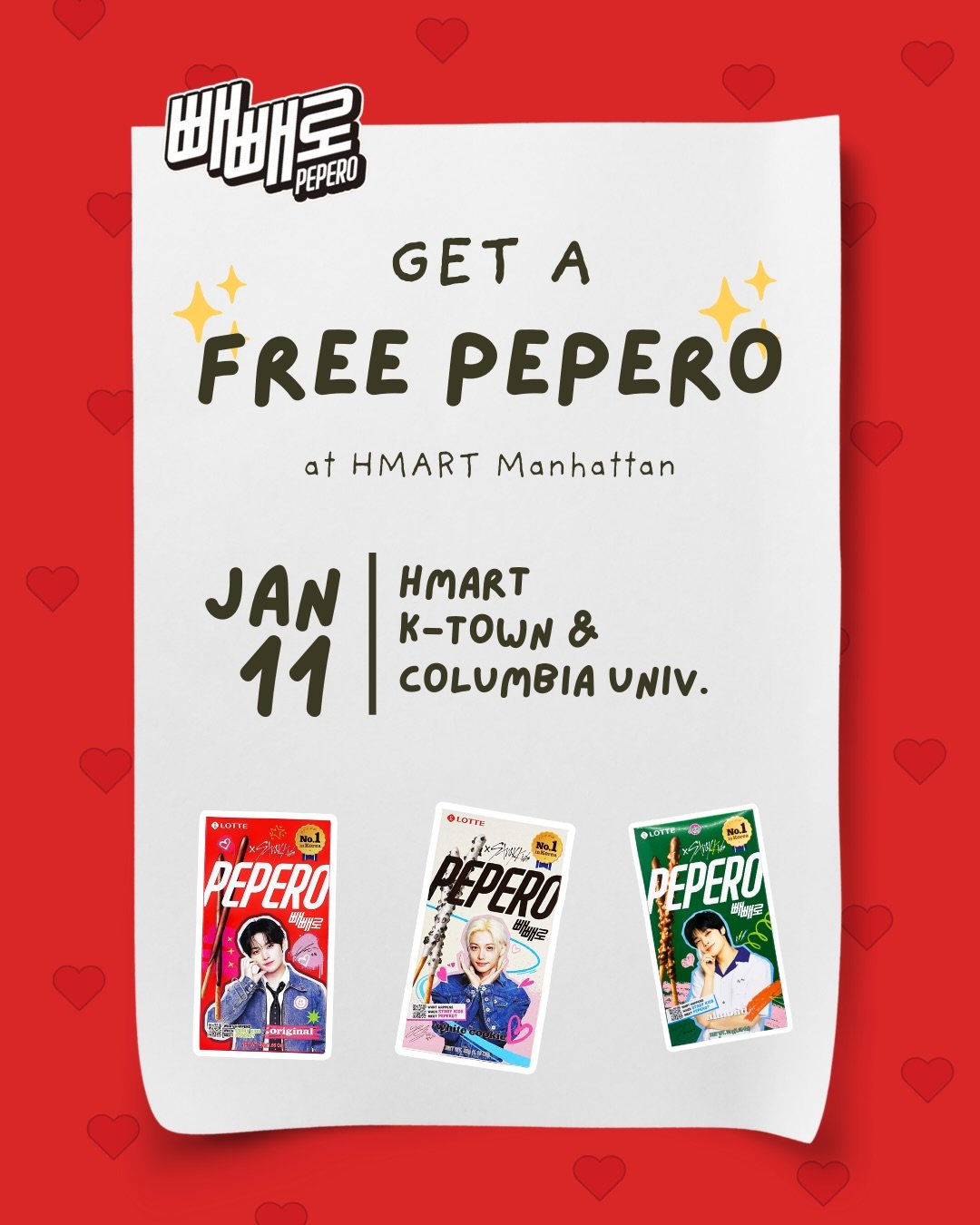 FREE PEPERO AT HMART MANHATTAN, NYC