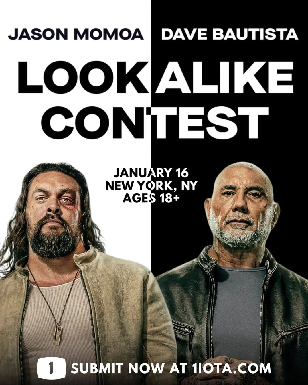 JASON MOMOA VS. DAVE BAUTISTA LOOK-ALIKE CONTEST, NYC