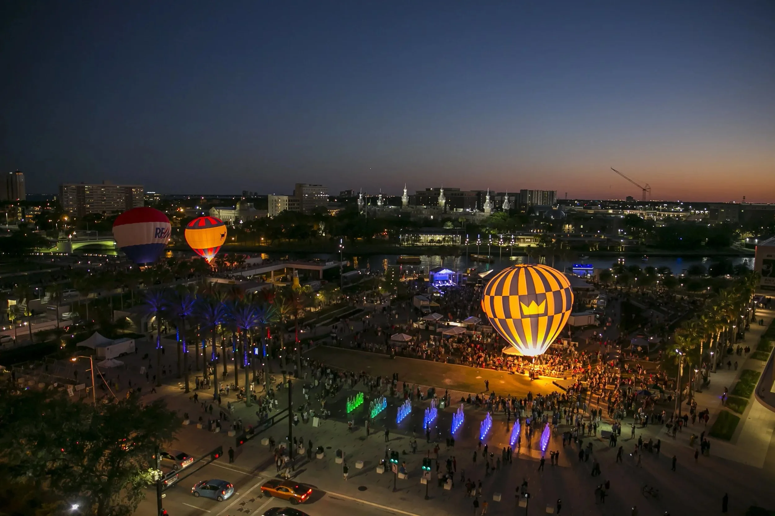 HOT AIR BALLOON GLOW AT RIVERFEST, TAMPA