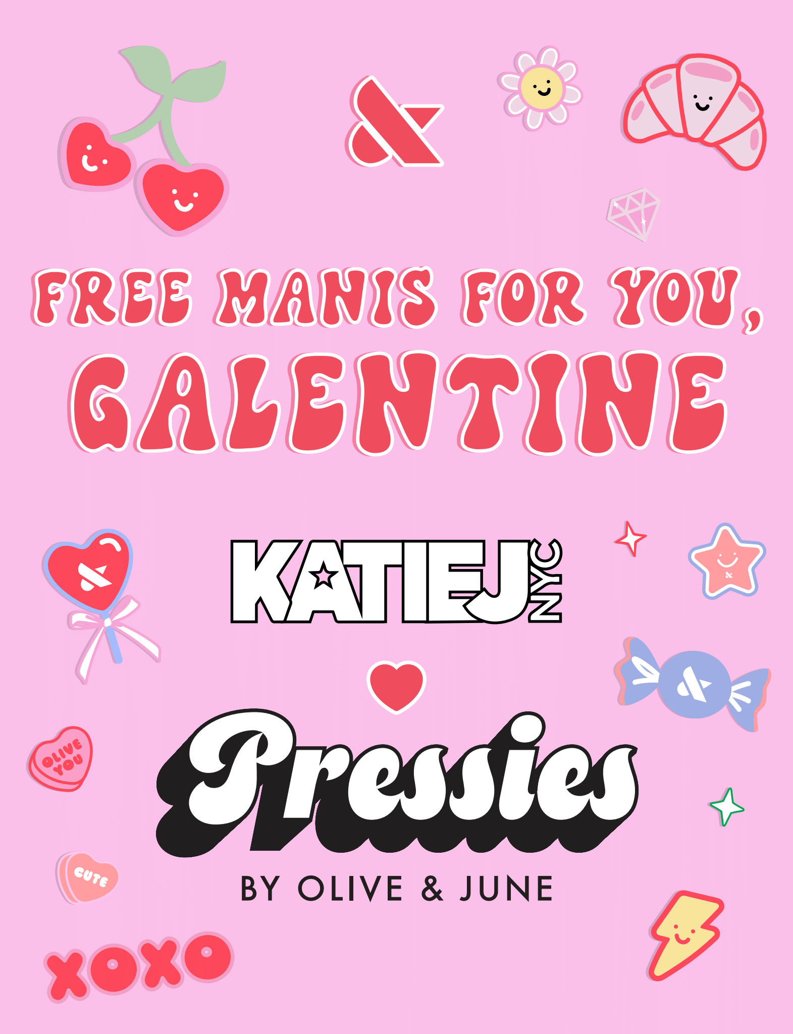 OLIVE &amp; JUNE X KATIE J GALENTINE'S DAY MANI PARTY, NYC