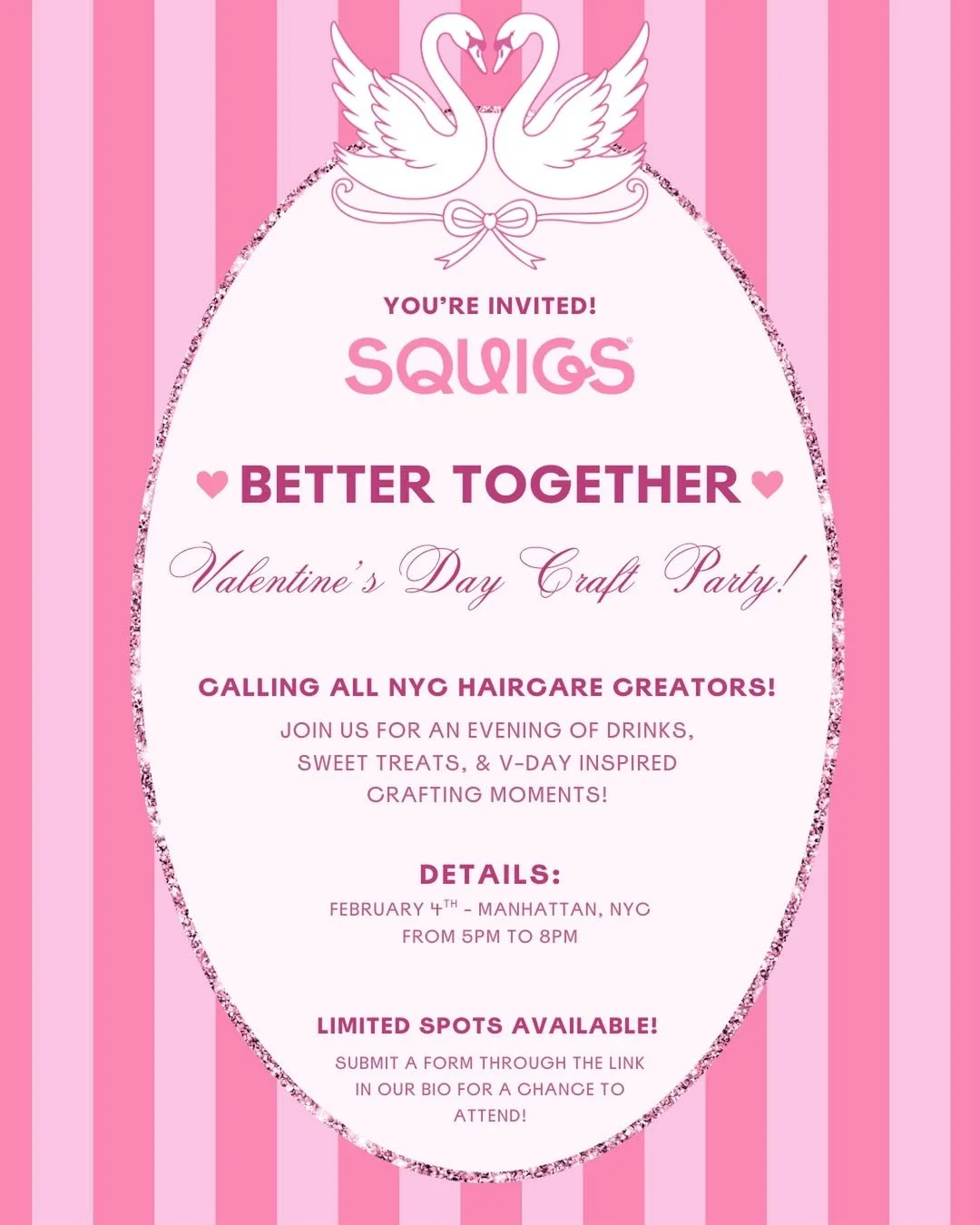 SQUIGS VALENTINE'S DAY CRAFT PARTY, NYC