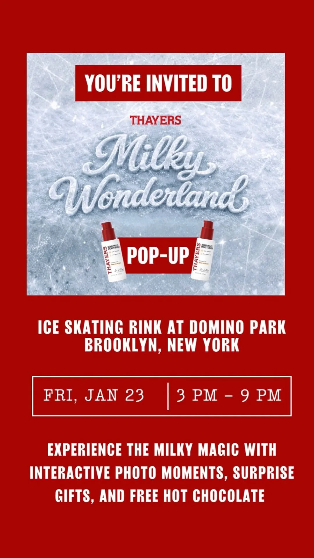 THAYERS MILKY WONDERLAND POP-UP, NYC