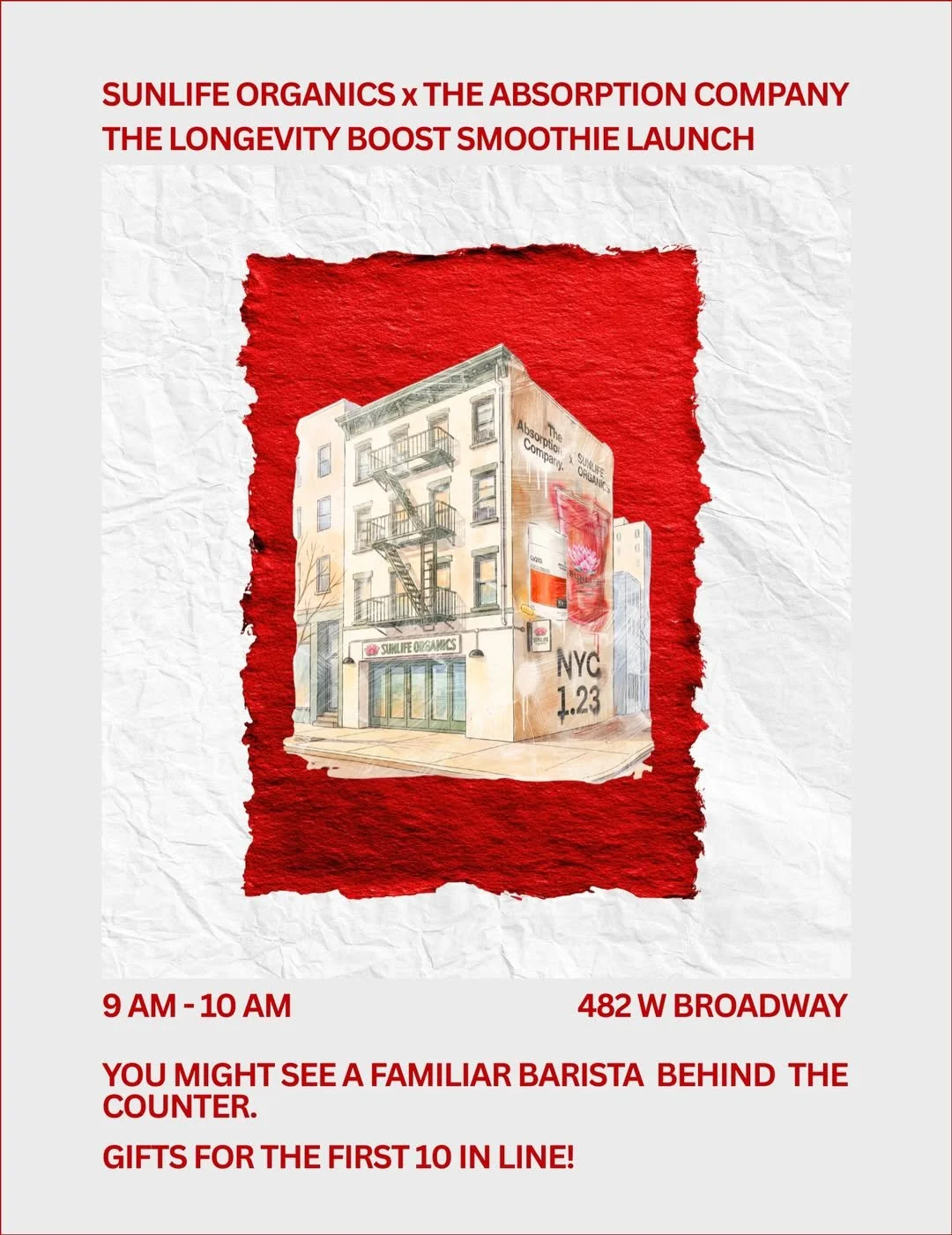 SUNLIFE ORGANICS LONGEVITY BOOST SMOOTHIE LAUNCH, NYC