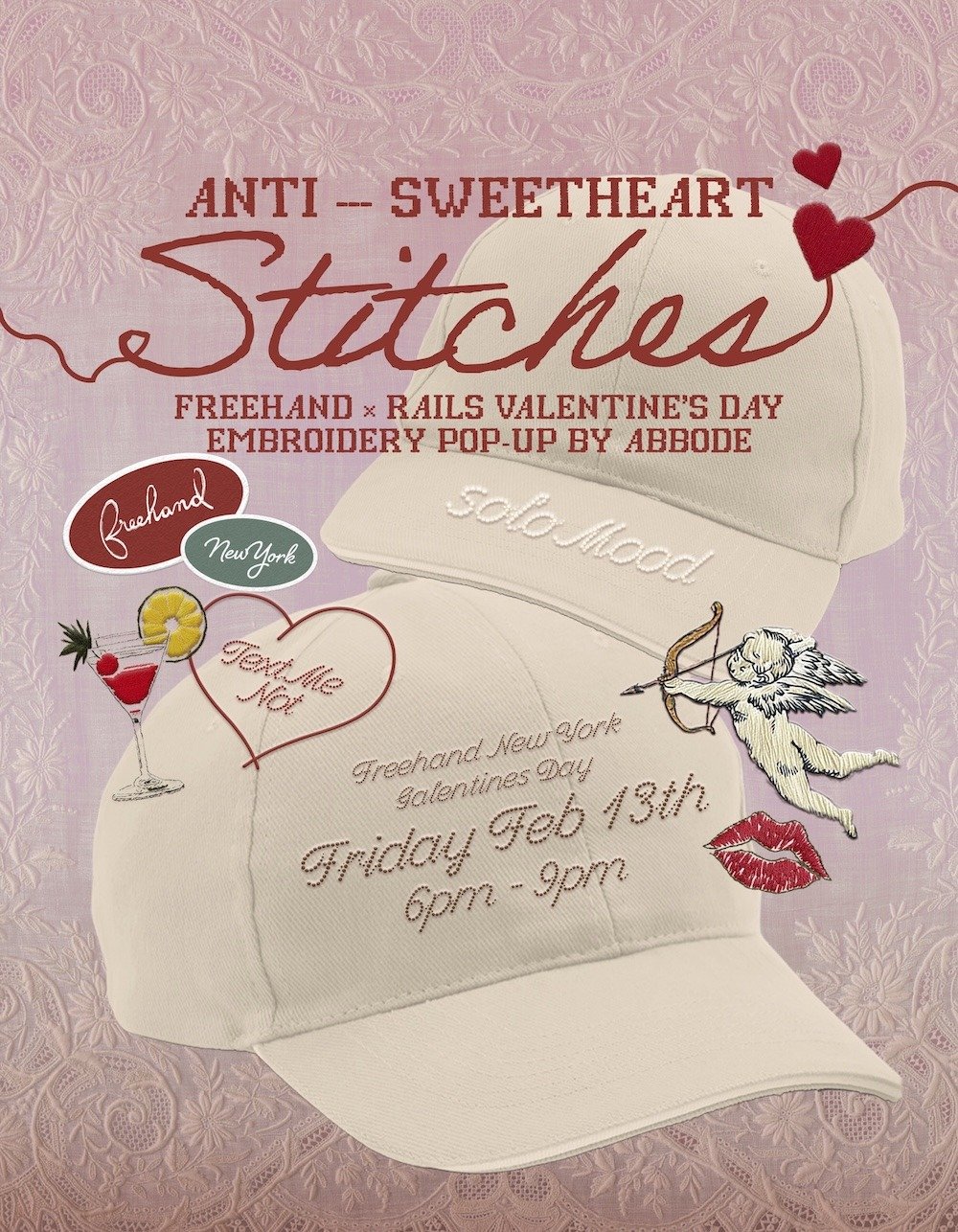 FREEHAND X RAILS ANTI SWEETHEART STITCHES POP-UP, NYC
