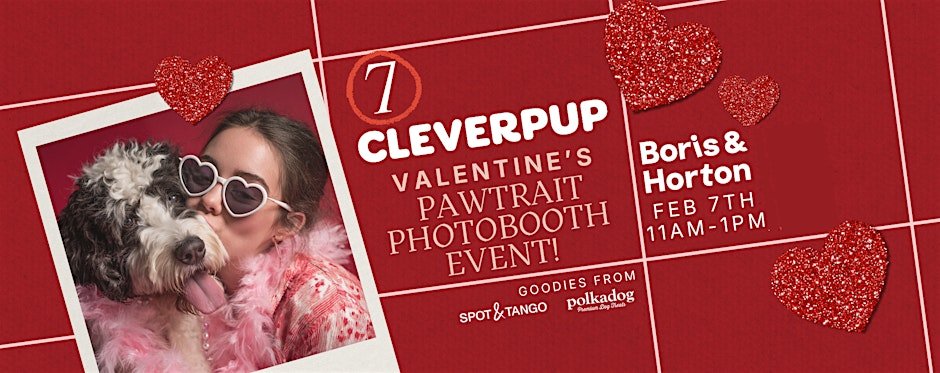 CLEVERPUP VALENTINE'S PAWTRAIT PHOTOBOOTH EVENT, NYC