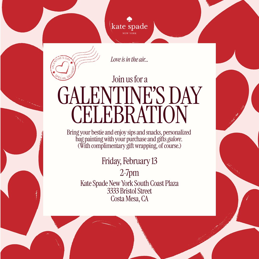 KATE SPADE GALENTINE'S DAY CELEBRATION, LA