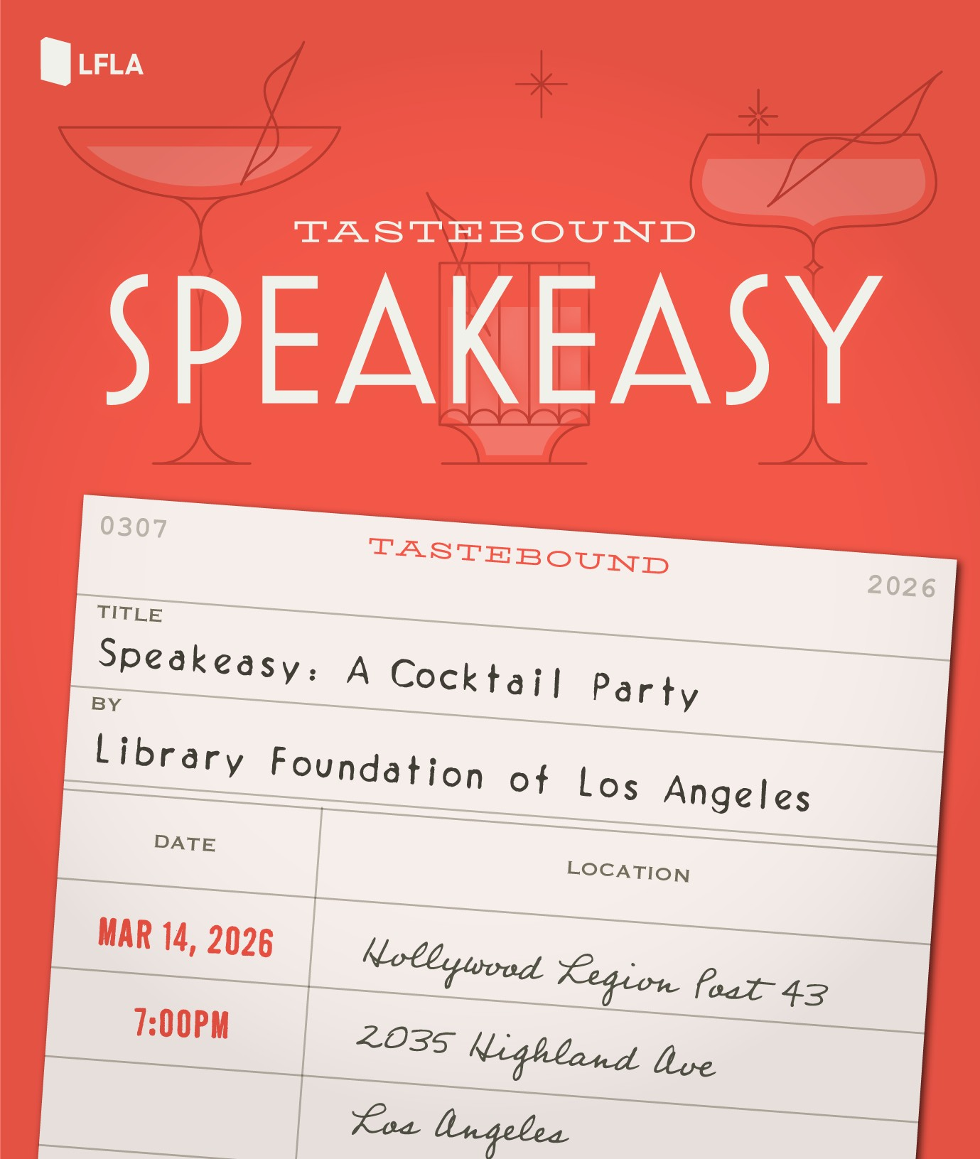 LFLA TASTEBOUND SPEAKEASY, LA