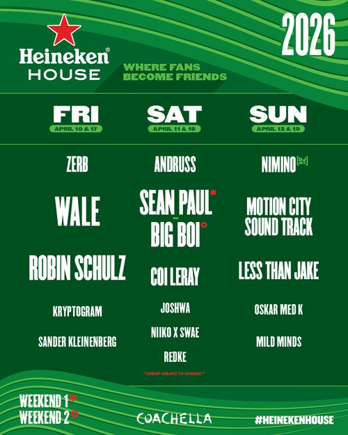 2026 HEINEKEN HOUSE, INDIO